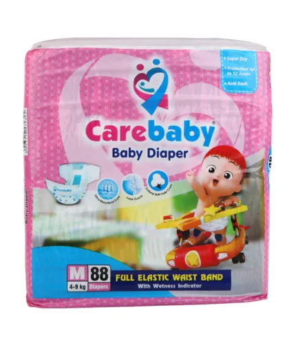 CAREBABY DIAPERS MEDIUM 88pc